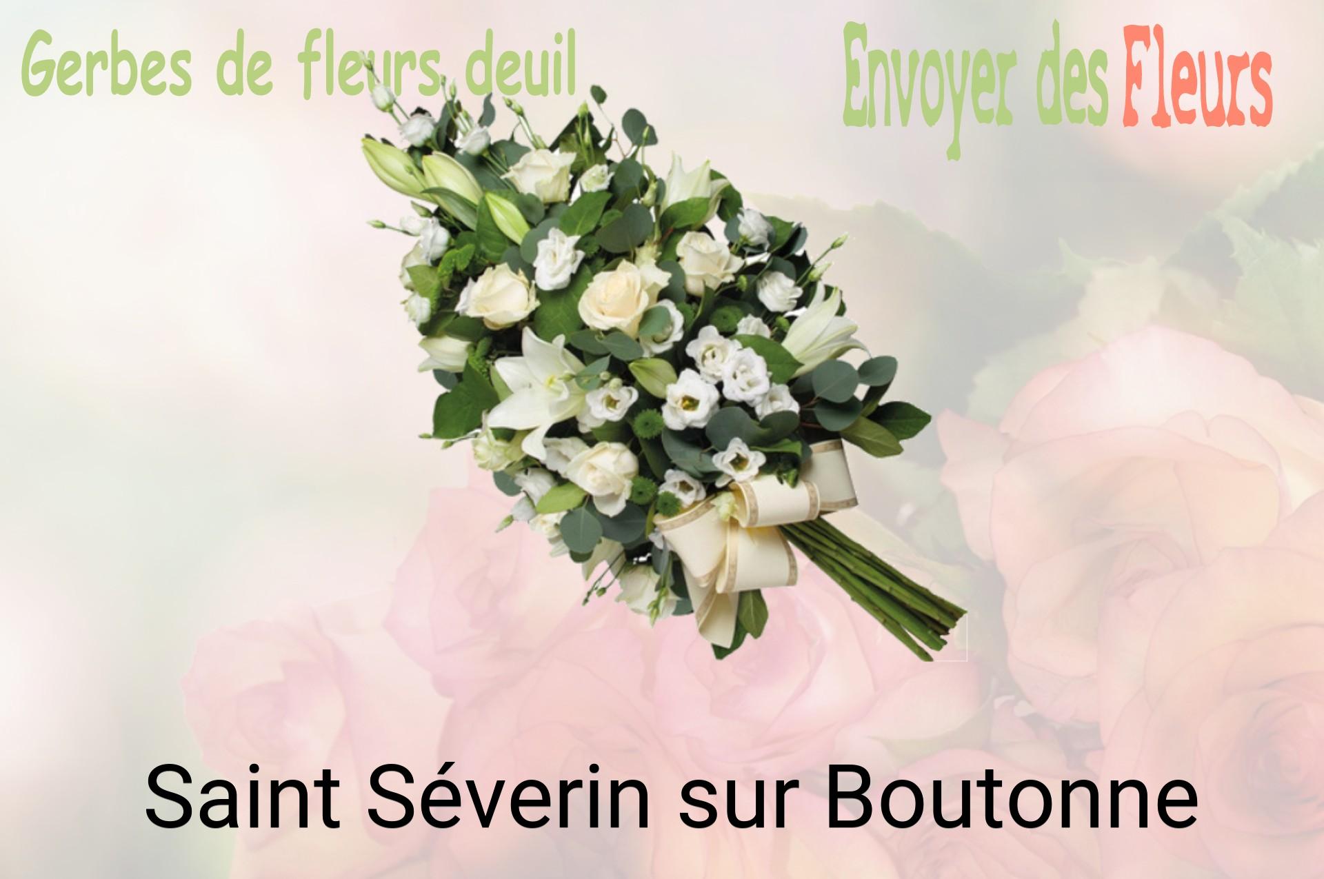 Gerbe de fleurs de deuil livrée à Saint-Séverin-sur-Boutonne